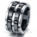 wholesale new design channel jewelry black ceramic ring